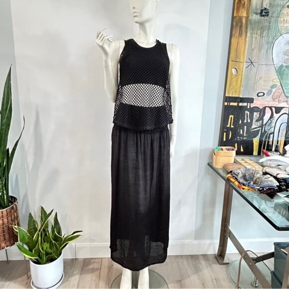 NWOT Set of Maxi Beach Skirt  Mesh Tank - Picture 4 of 16